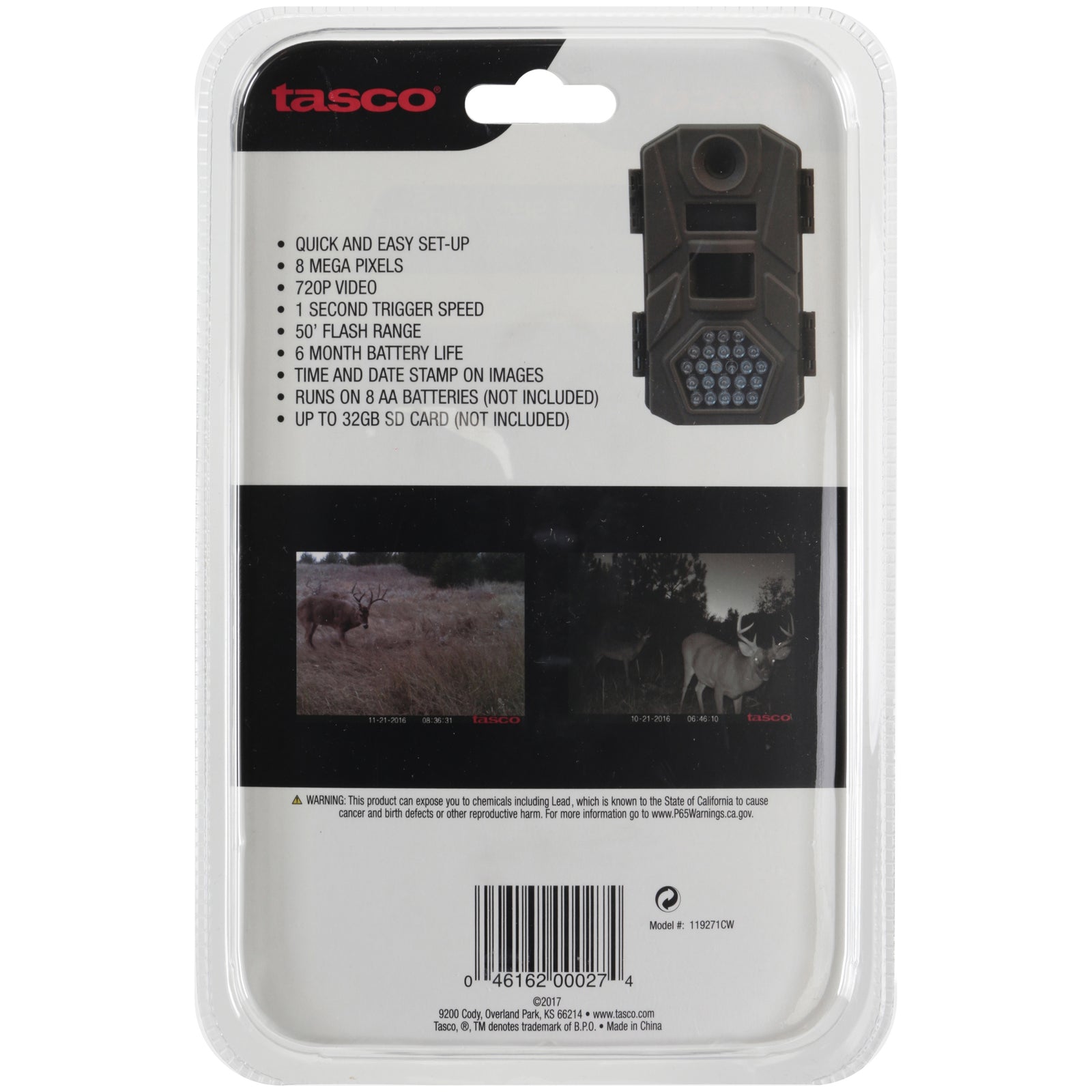 8MP Tan Game Camera Low Glow